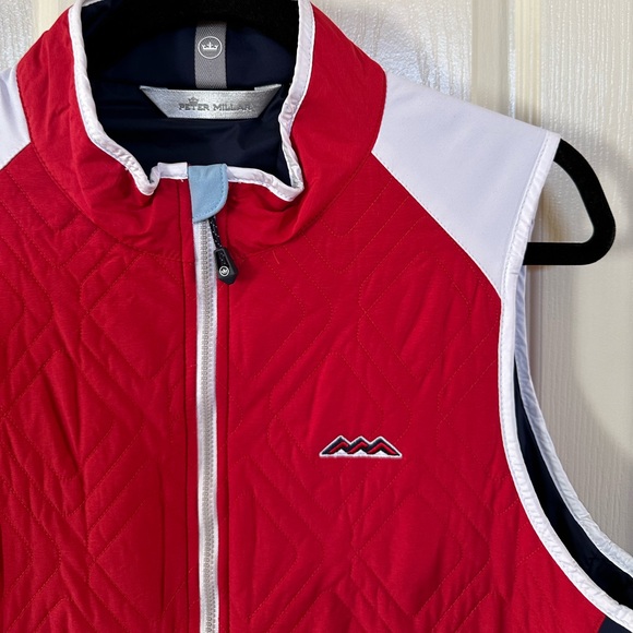 Peter Millar Ladies Golf Vest w/ Mountain Club Logo - Picture 2 of 5